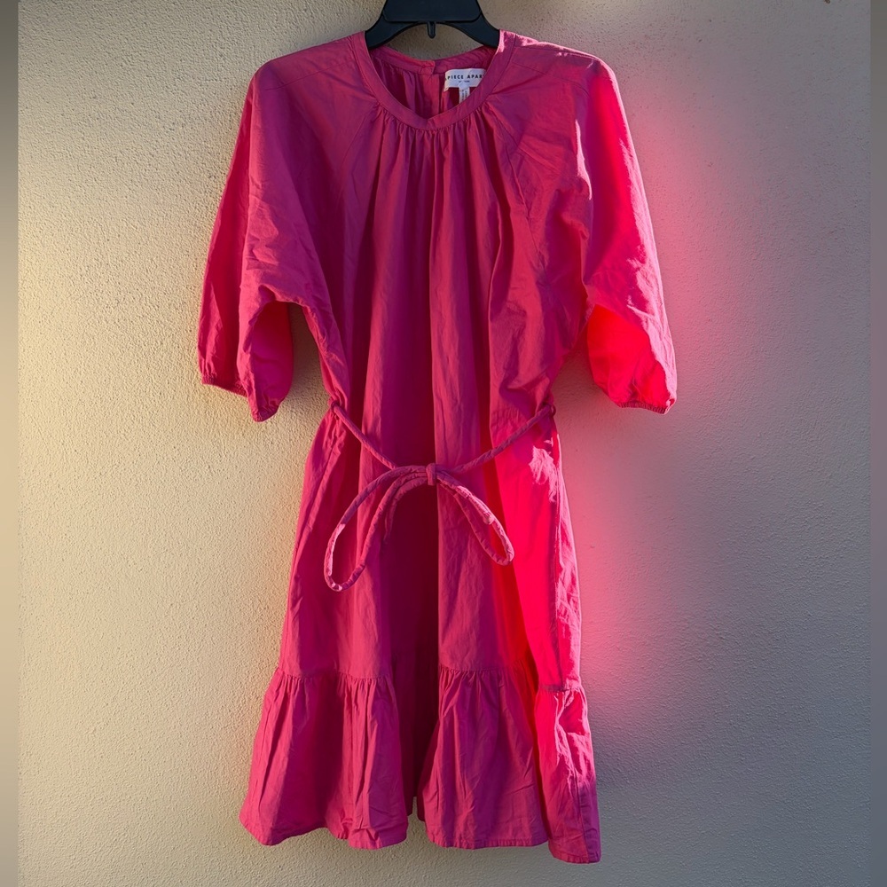 Apiece Apart Vibrant Pink Mini Dress - Picture 2 of 11
